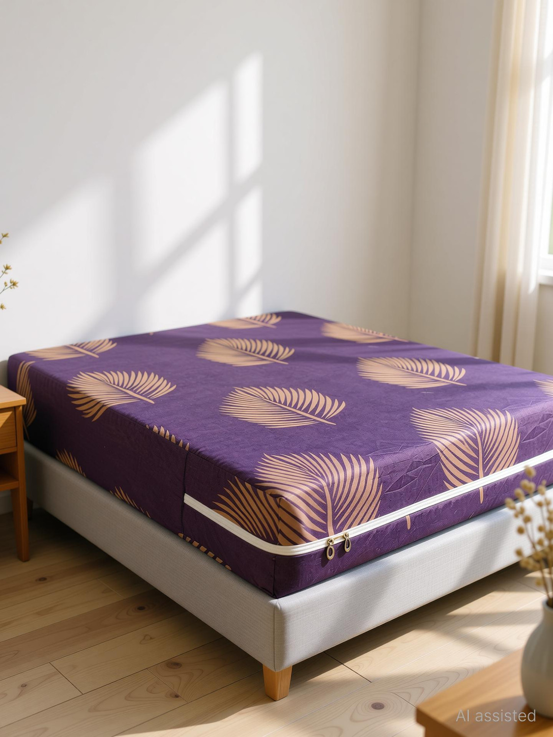 Image of wellfit King Size Zippered Cotton Breathable Mattress Cover