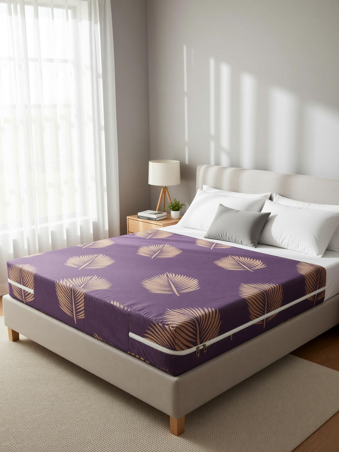Image of wellfit King Size Zippered Cotton Breathable Mattress Cover