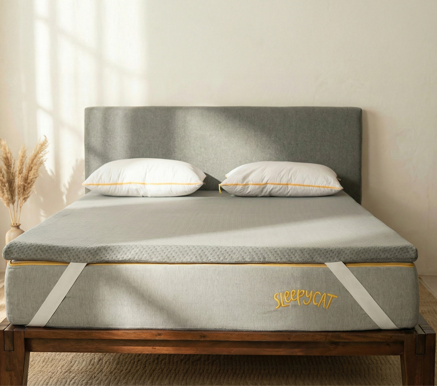 Image of SleepyCat 2 inch (5.08 cm) King Size Foam Breathable Mattress Topper
