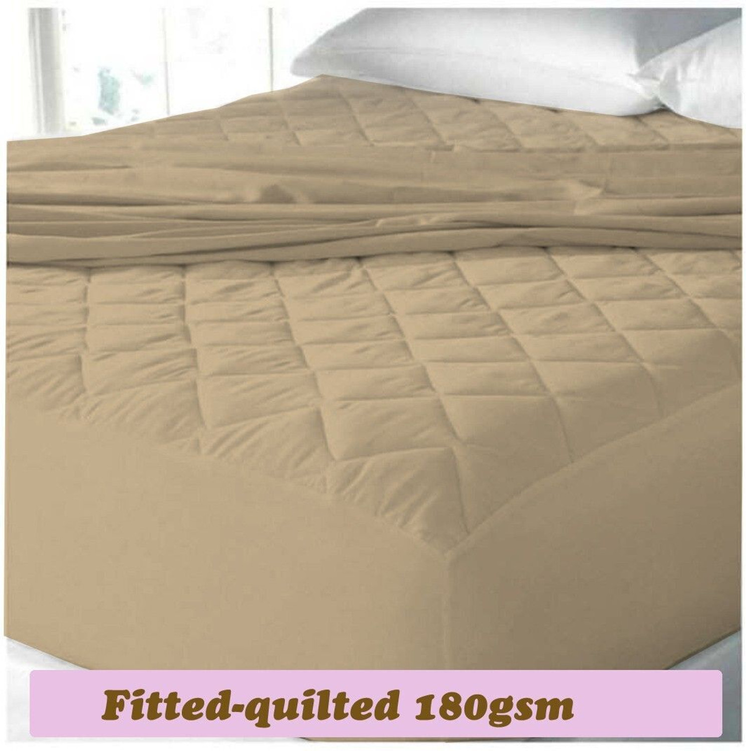 Image of CRAZY WORLD Double, Queen Size Fitted Nylon, Polyster Breathable, Stretchable, Waterproof Mattress Cover