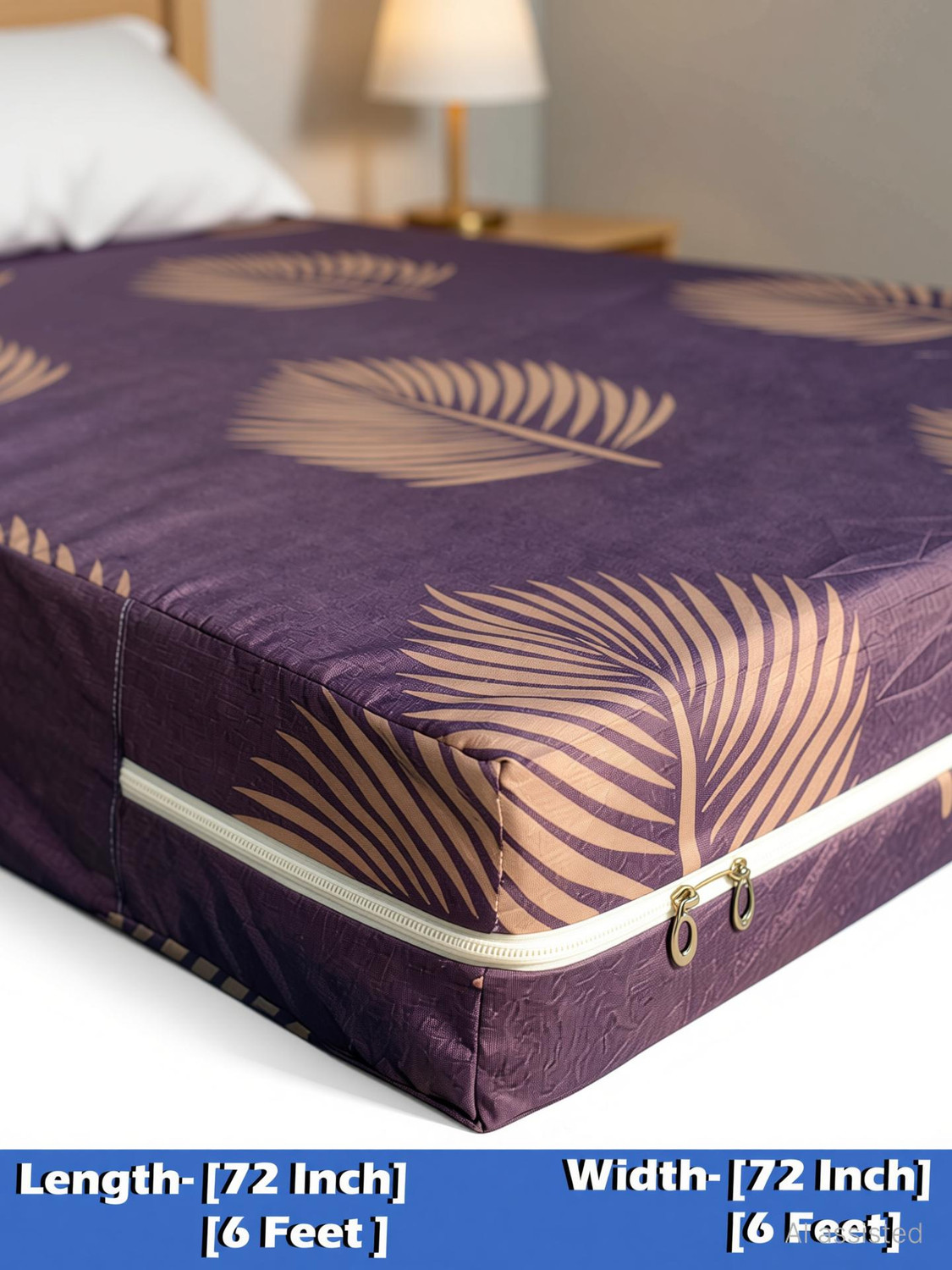 Image of wellfit King Size Zippered Cotton Breathable Mattress Cover