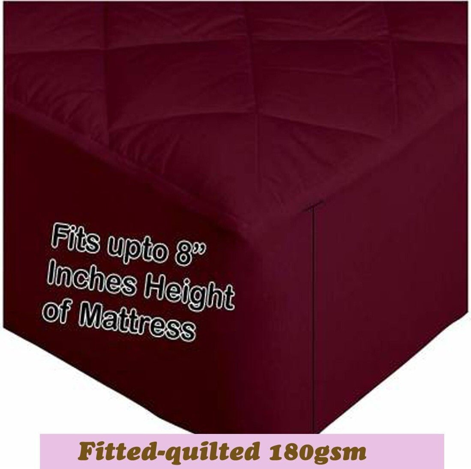 Image of CRAZY WORLD Single Size Fitted Nylon, Polyster Breathable, Stretchable, Waterproof Mattress Cover