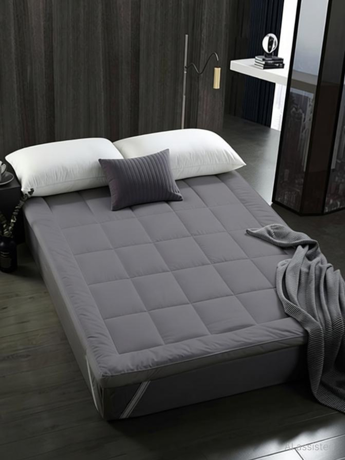 Image of Riyans group 2 inch (5.08 cm) King Size Microfibre Breathable, Stretchable, Waterproof Mattress Topper