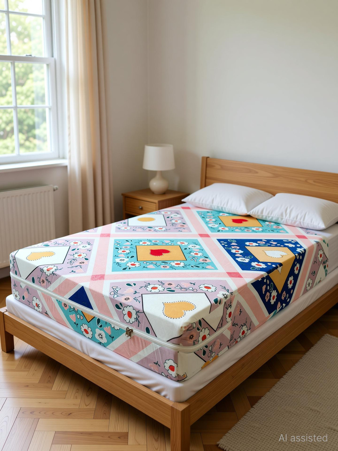 Image of wellfit King Size Zippered Cotton Breathable Mattress Cover