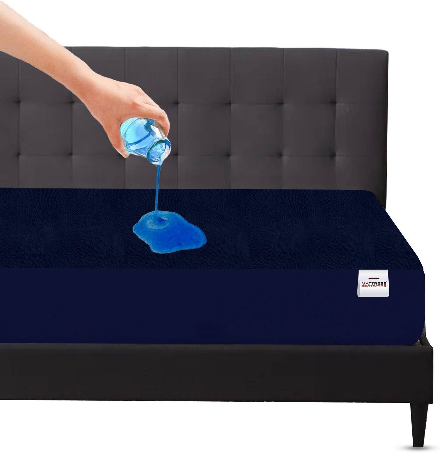 Mattress Protector Single Size Fitted Terry Cotton Breathable, Stretchable, Waterproof Mattress Cover Rs. 322 - Flipkart