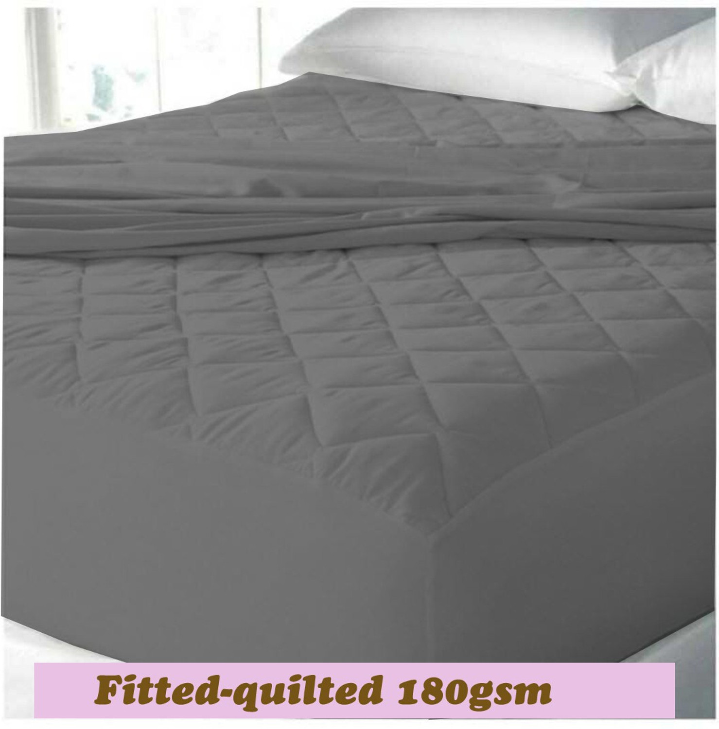 Image of CRAZY WORLD Double, Queen Size Fitted Nylon, Polyster Breathable, Stretchable, Waterproof Mattress Cover