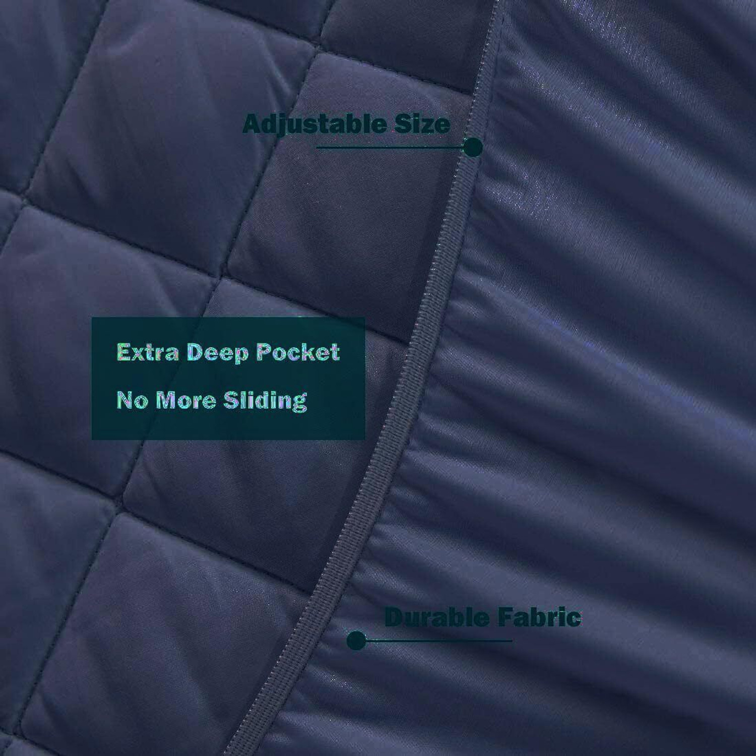 Image of CRAZY WORLD Double, Queen Size Fitted Micro Breathable, Stretchable, Waterproof Mattress Cover