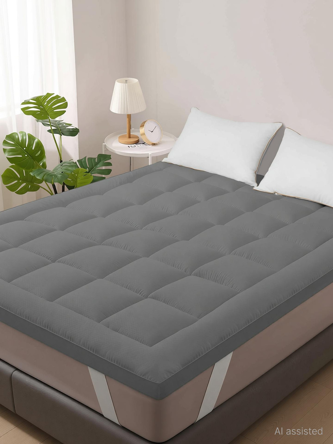 Image of Cashmera 2 inch (5.08 cm) King Size Microfibre Breathable, Waterproof Mattress Topper