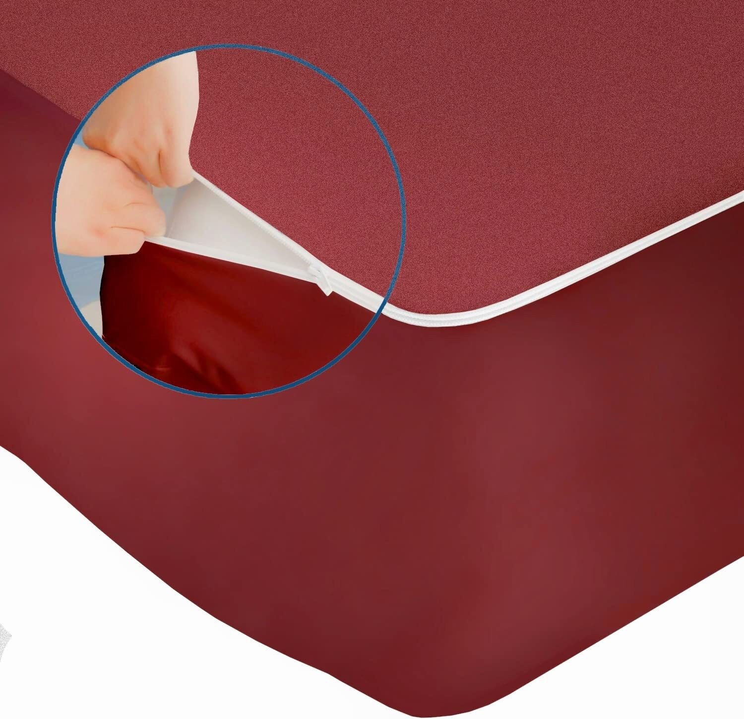 Image of Trance Home Linen King Size Zippered Cotton Breathable, Waterproof Mattress Cover