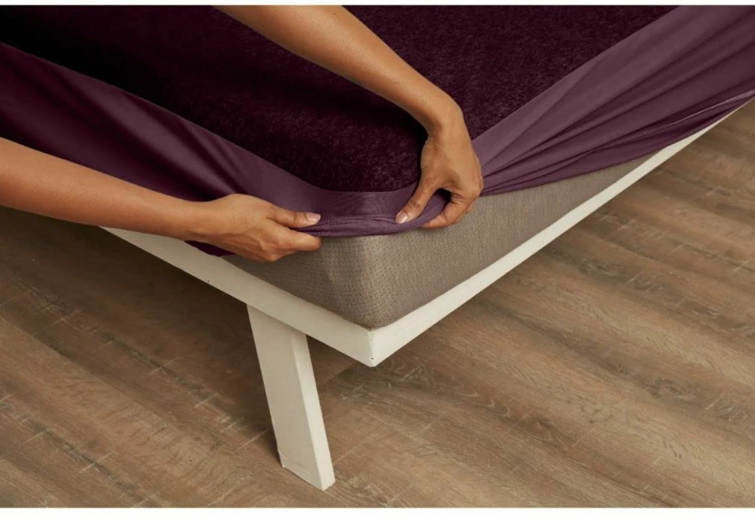 Image of Wakefit Single Size Elastic Strap Polyster Waterproof, Stretchable, Breathable Mattress Cover