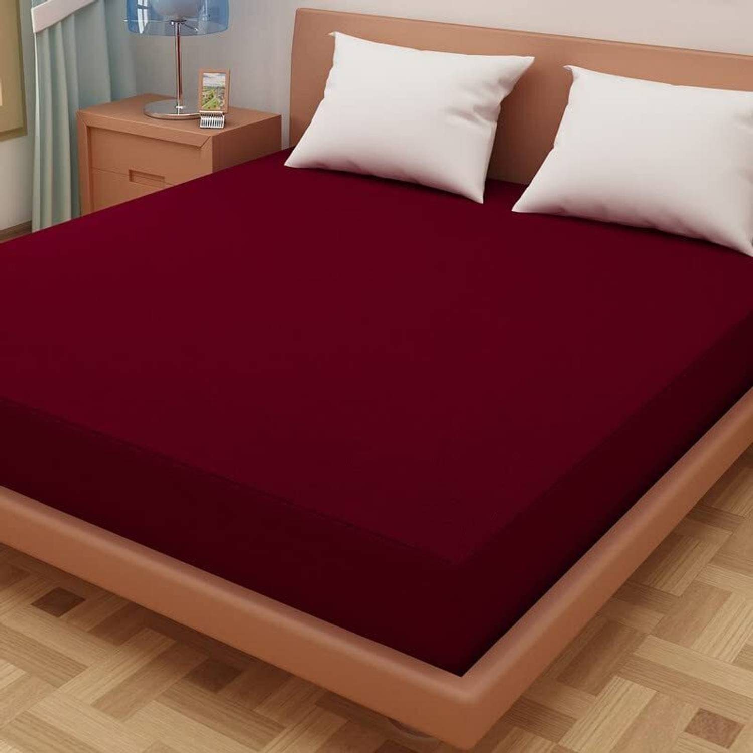 AG's Active King Size Fitted Terry Cotton Breathable, Stretchable, Waterproof Mattress Cover