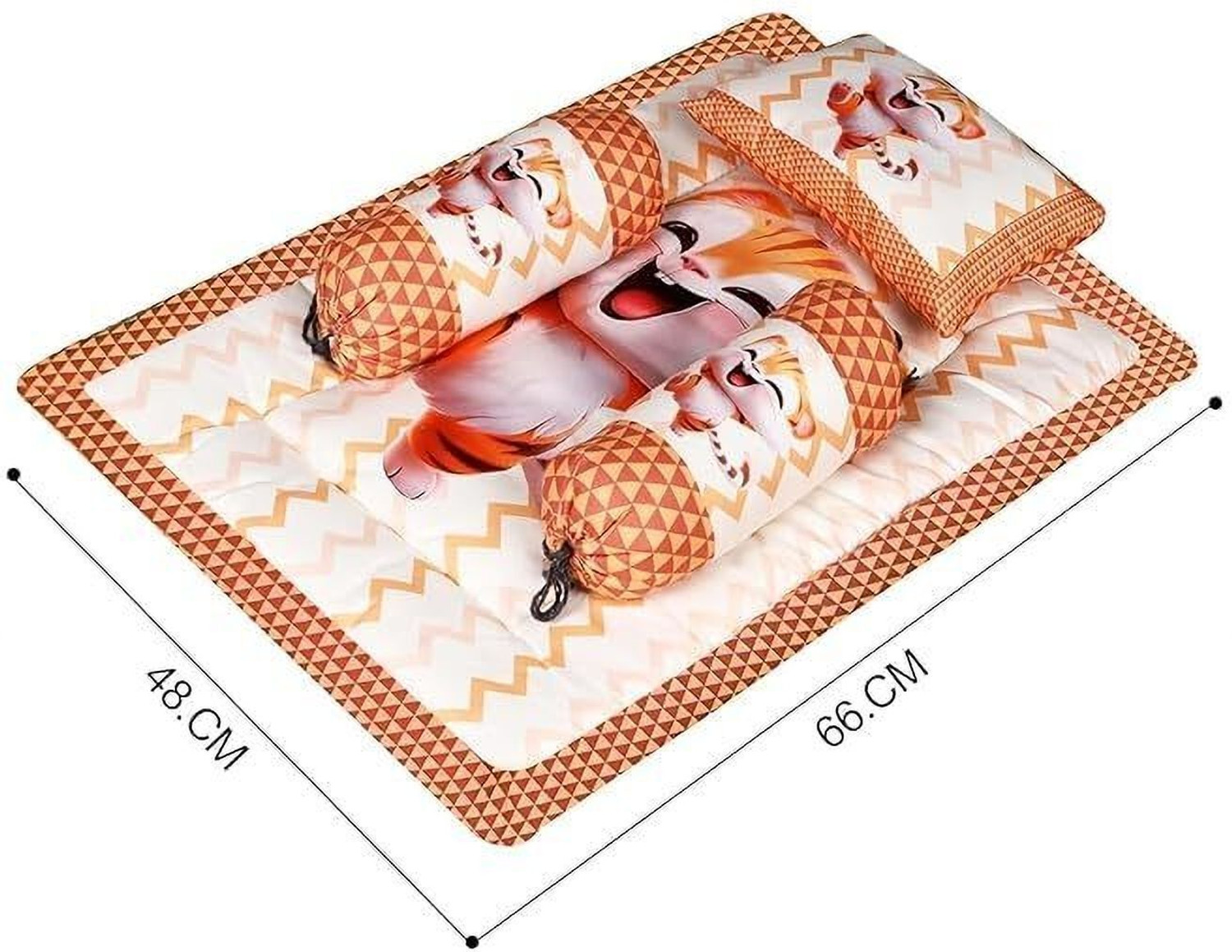 Image of Ronqiza Mattress Set With head Pillow and Bolsters