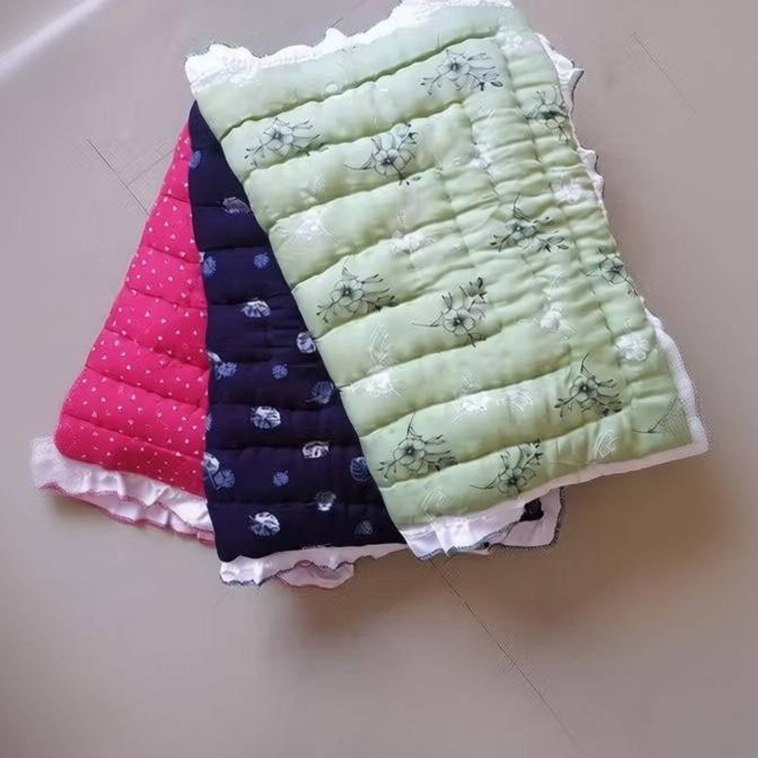 BABYBEDS New Born Baby Supper Soft Fril Mattress(0-6 Months)( Pack Of 3)