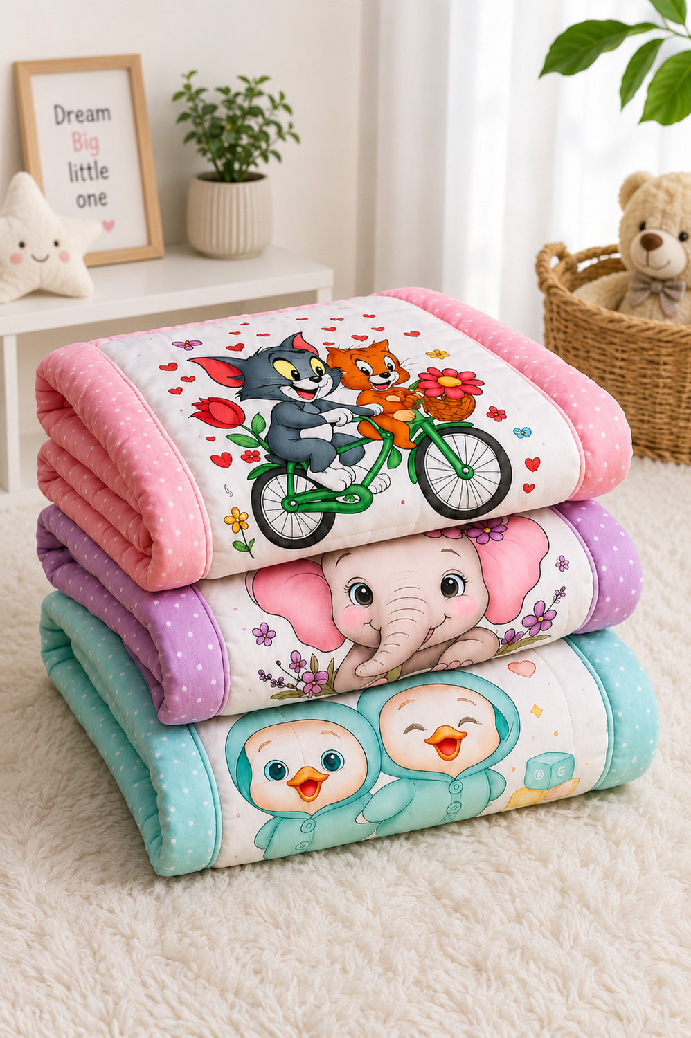 Image of TINYTOSA Baby Soft Printed Mattress for Kids