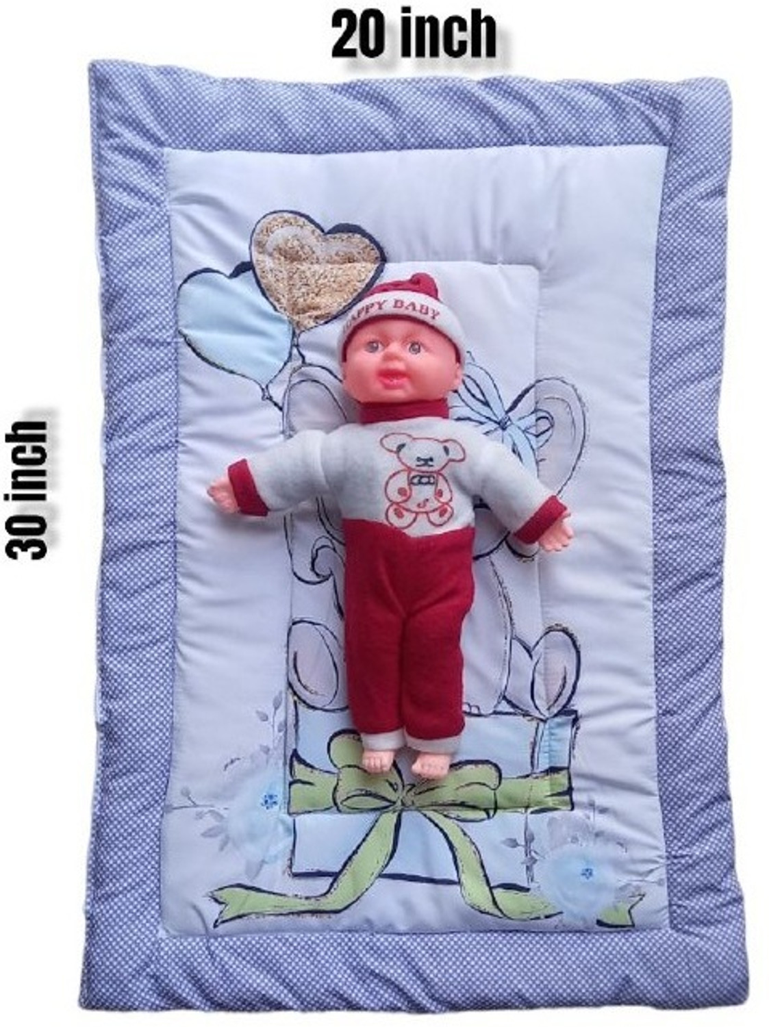 Image of Ocean Mattress New Born Baby Bed |Godari | Sleeping Mattress Unique Design set of 2