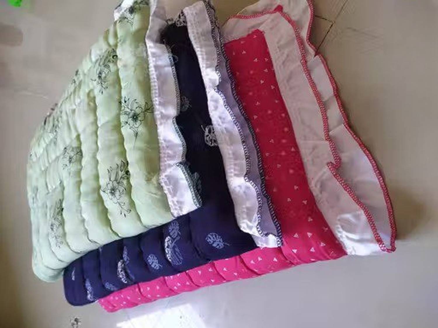 BABYBEDS New Born Baby Supper Soft Fril Mattress(0-6 Months)( Pack Of 3)