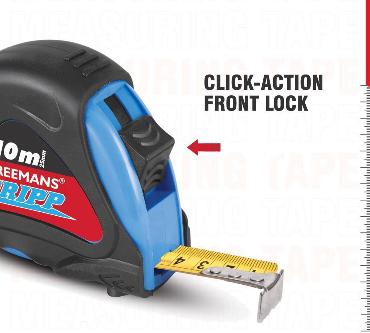 Image of FREEMANS GRIPP 10 M X 25mm Measurement Tape