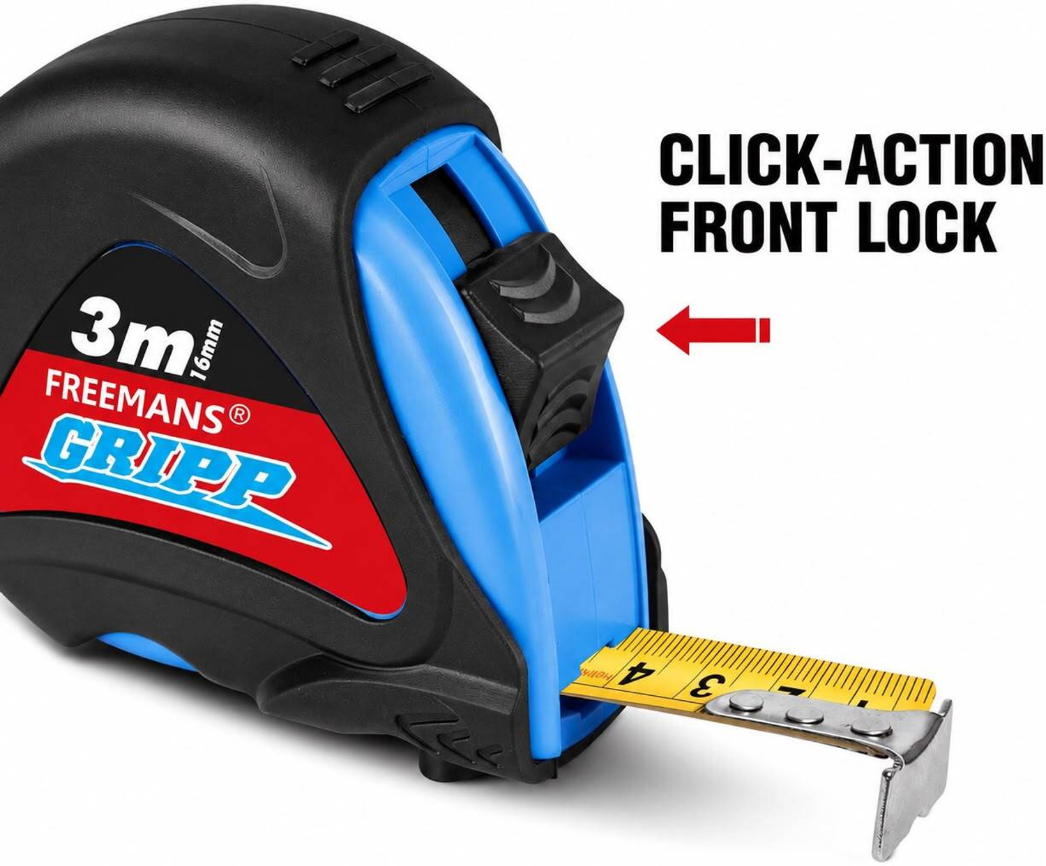 Image of FREEMANS MEASURING TAPE GRIPP 3X 16 mm Measurement Tape
