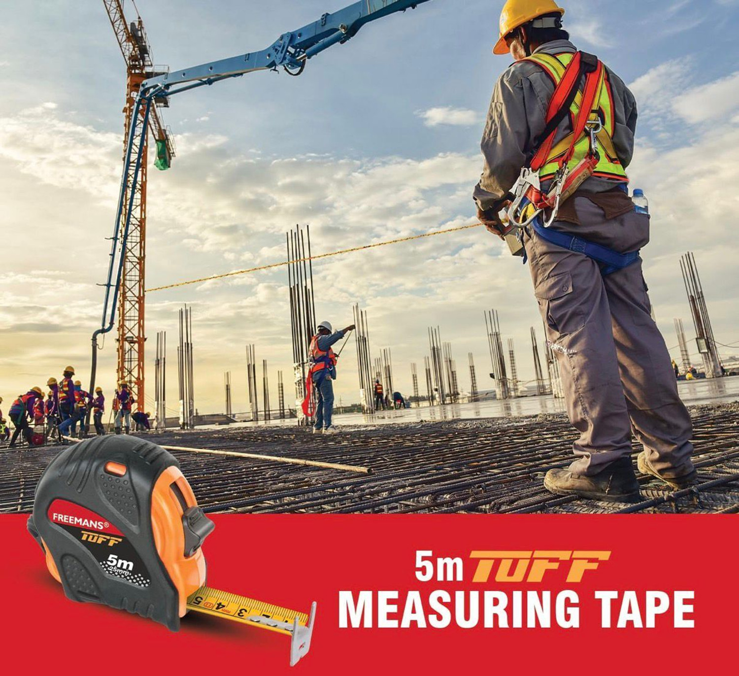 Image of FREEMANS TUFF 5M X 25mm Measurement Tape