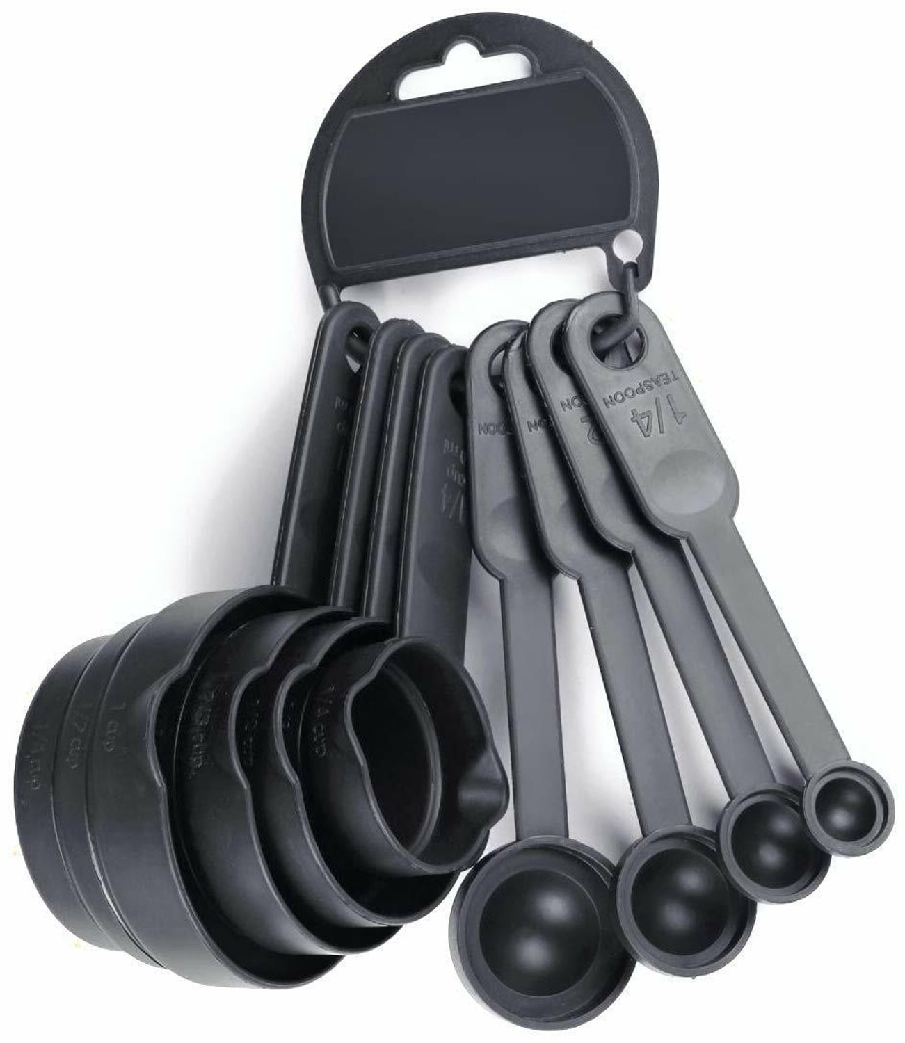 Image of Blent Life Style Cooking and Baking Measurement Measuring Cups and Spoons Set of 8 Pcs Imperial and Metric Measures for Baking Cake Accessories Measuring Cup Set
