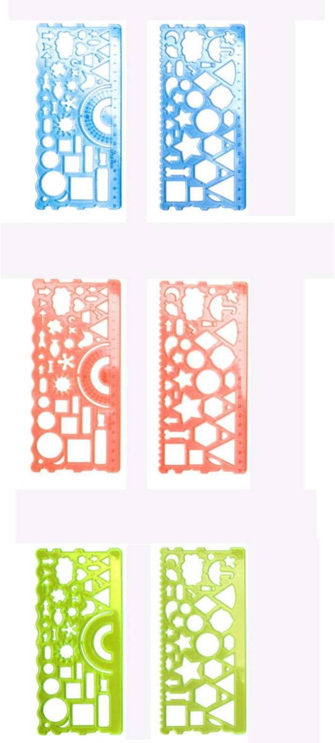 Daizen's Geometric Shape Scale|Random Color|Pack of 1 Measuring