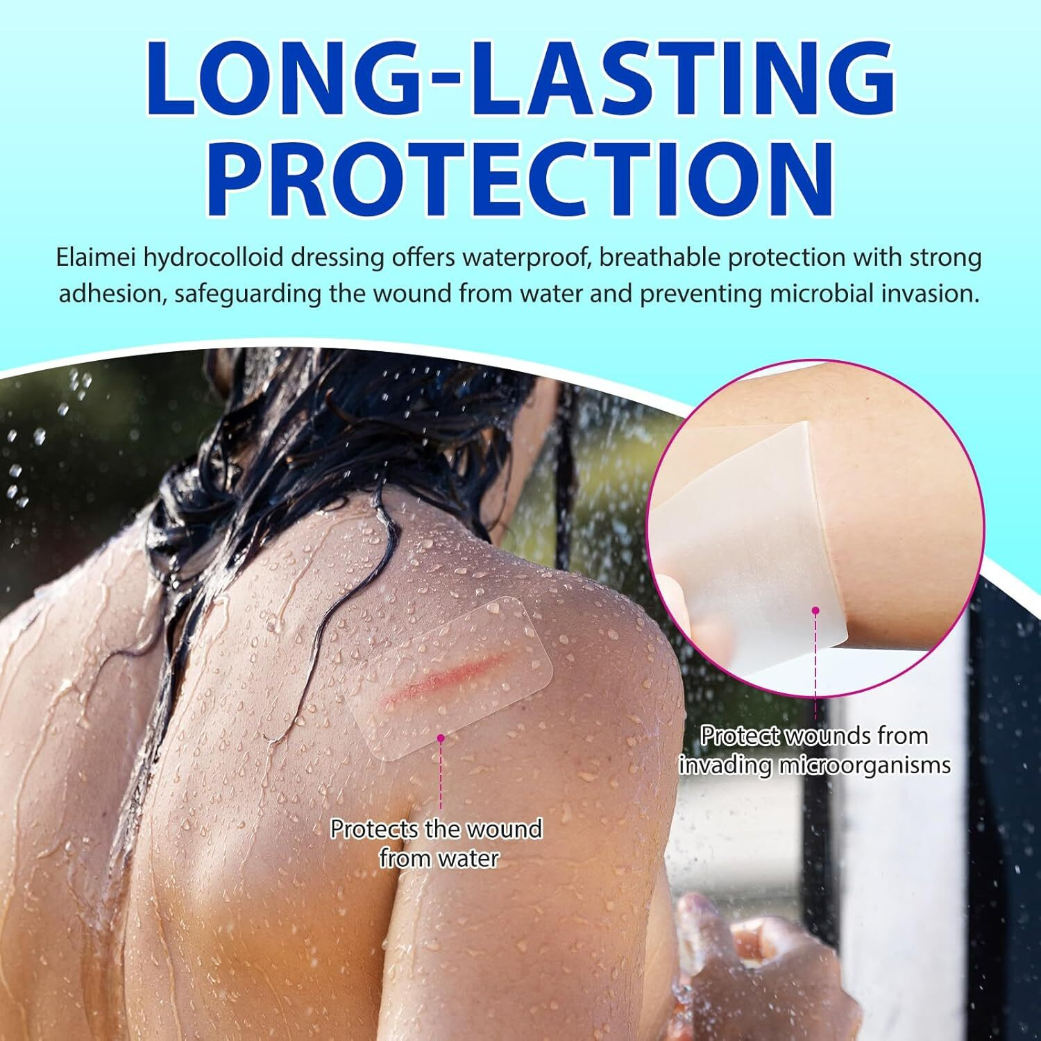 Image of boxania Hydrocolloid Dressing Roll 2IN x 4.9FT for Wound Care Hydrocolloid Medical Dressing