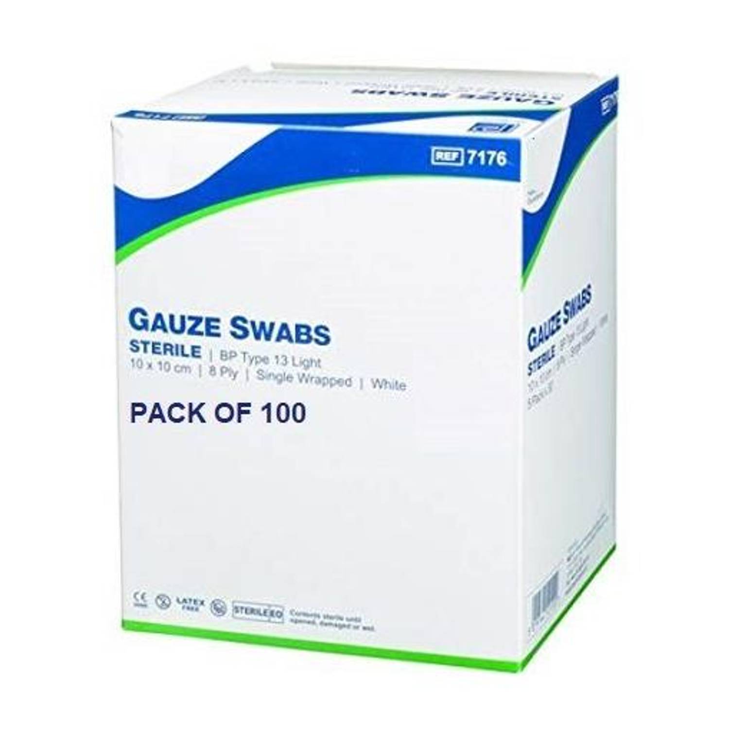 Agarwals Gauze Swabs Sterile 10cm * 10cm(Pack Of 100) Gauze Medical Dressing
