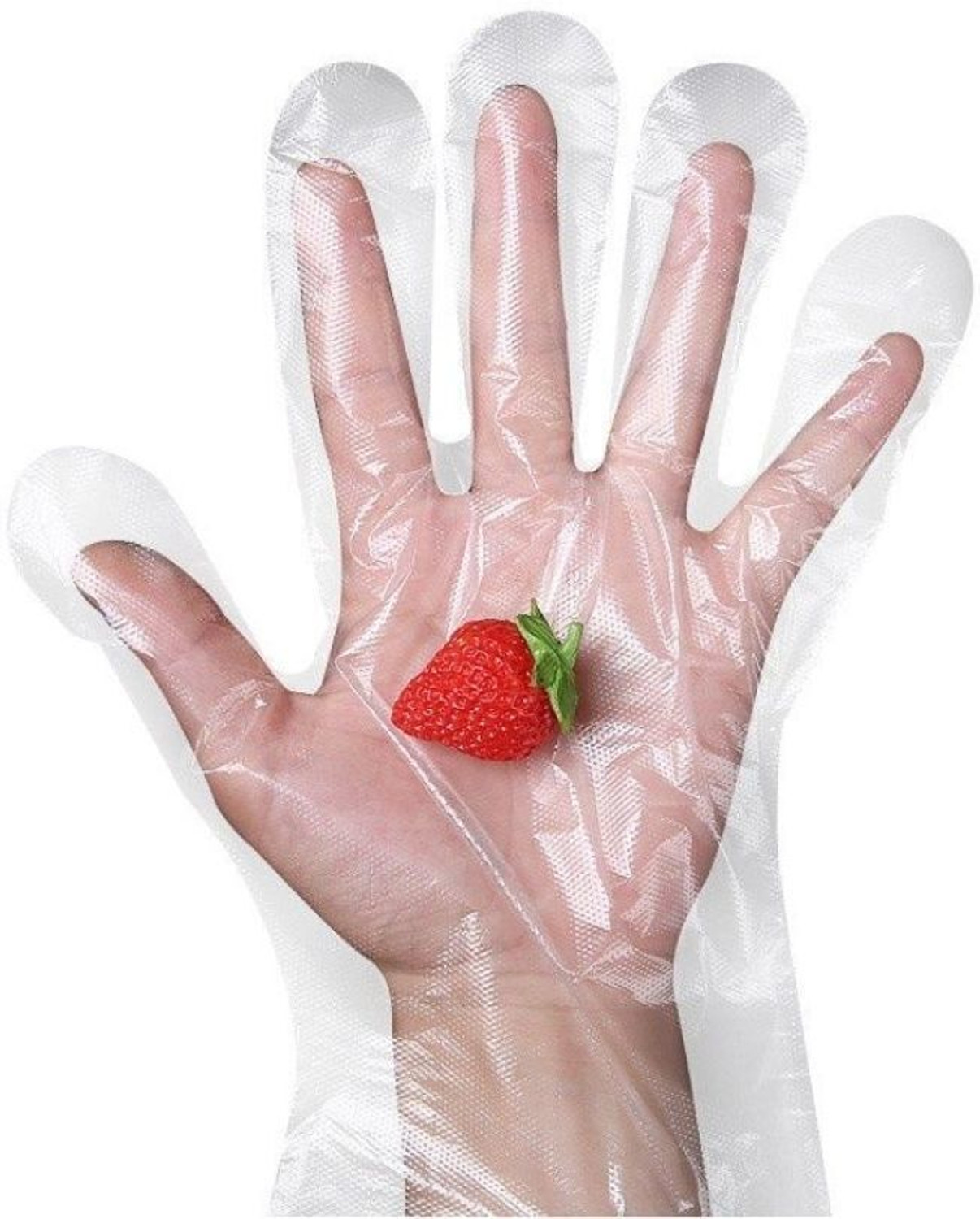 Image of tick mark 100 Pcs Disposable Transparent Clear Gloves examination Surgical Cleaning Polyisoprene Examination Gloves