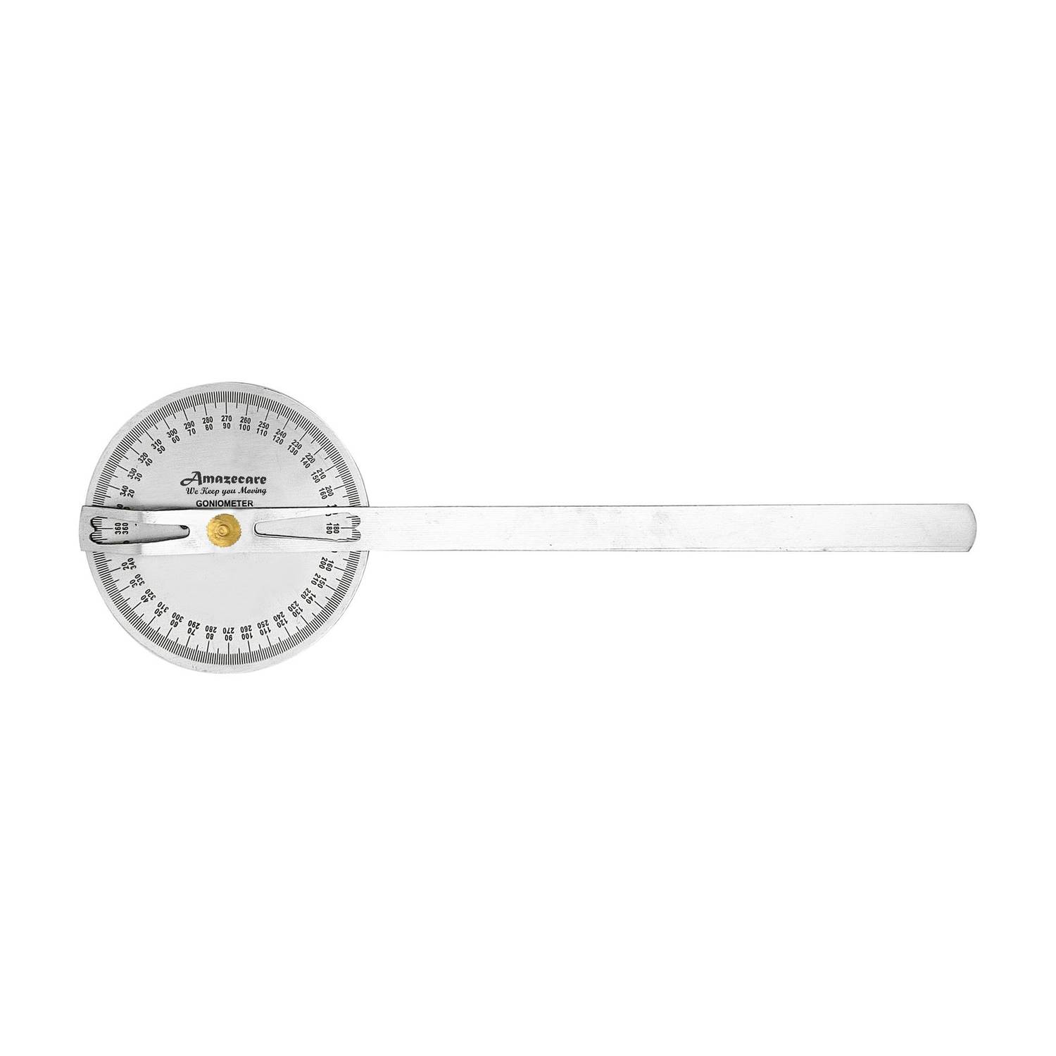 AMAZECARE Large Size Stainless Steel Goniometer Set Of 1 Pcs Medical Goniometer