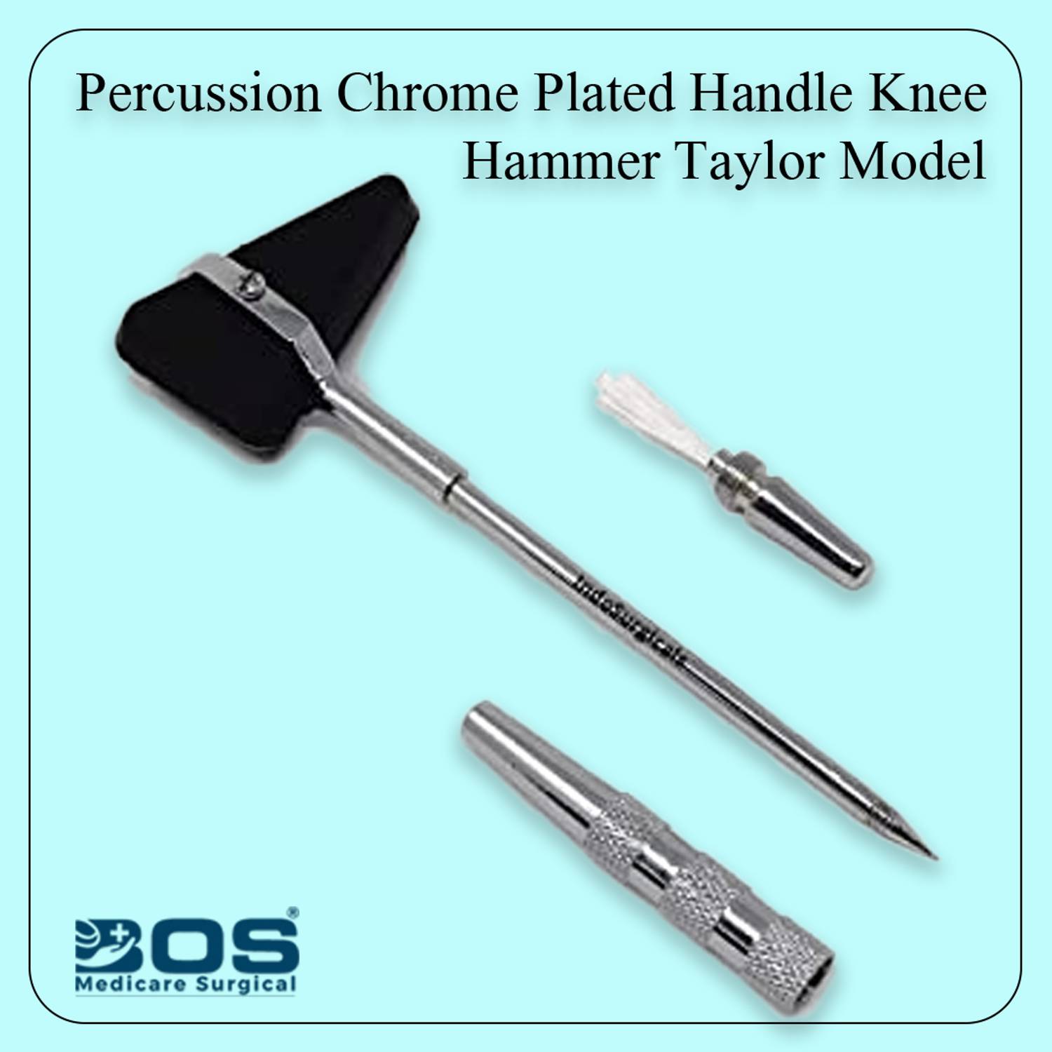 HCG Knee Hammer Medical Hammer pin brush pack of 1 aluminum