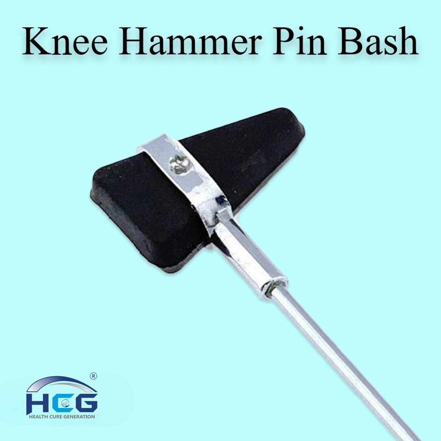 HCG Knee Hammer Medical Hammer pin brush pack of 1 aluminum