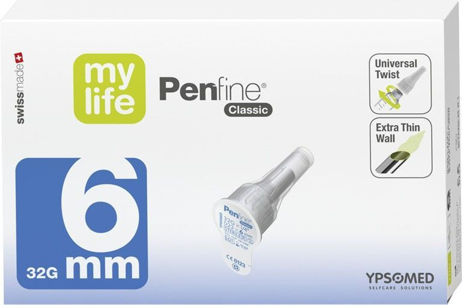 Image of Ypsomed Penfine Classic Pen Needle 6mm 32G Medical Needle