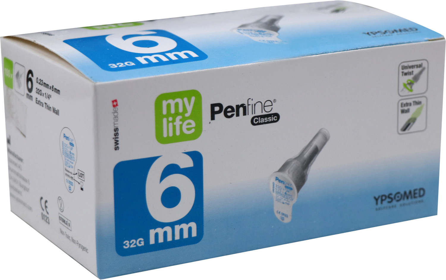 Image of Ypsomed Penfine Classic Pen Needle 6mm 32G Medical Needle