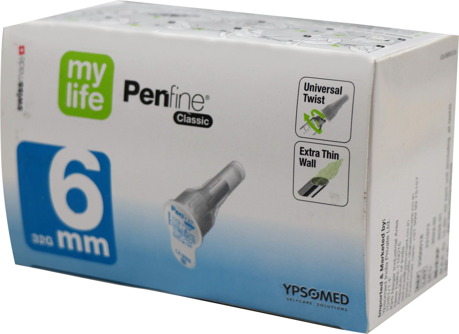 Image of Ypsomed Penfine Classic Pen Needle 6mm 32G Medical Needle