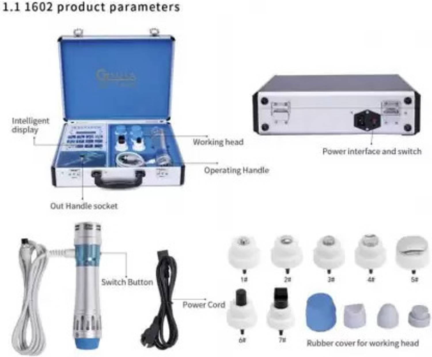 Meditronix Ginha HL1602 Shockwave Device for Physiotherapy