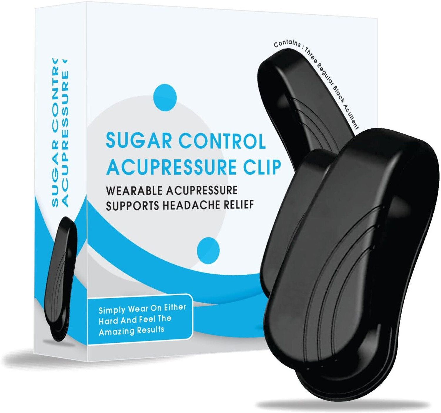 Image of BUWCH Sugar Control LI4 Acupressure Point Clip Supporting Acupressure Relaxation Medical Reacher & Grabber