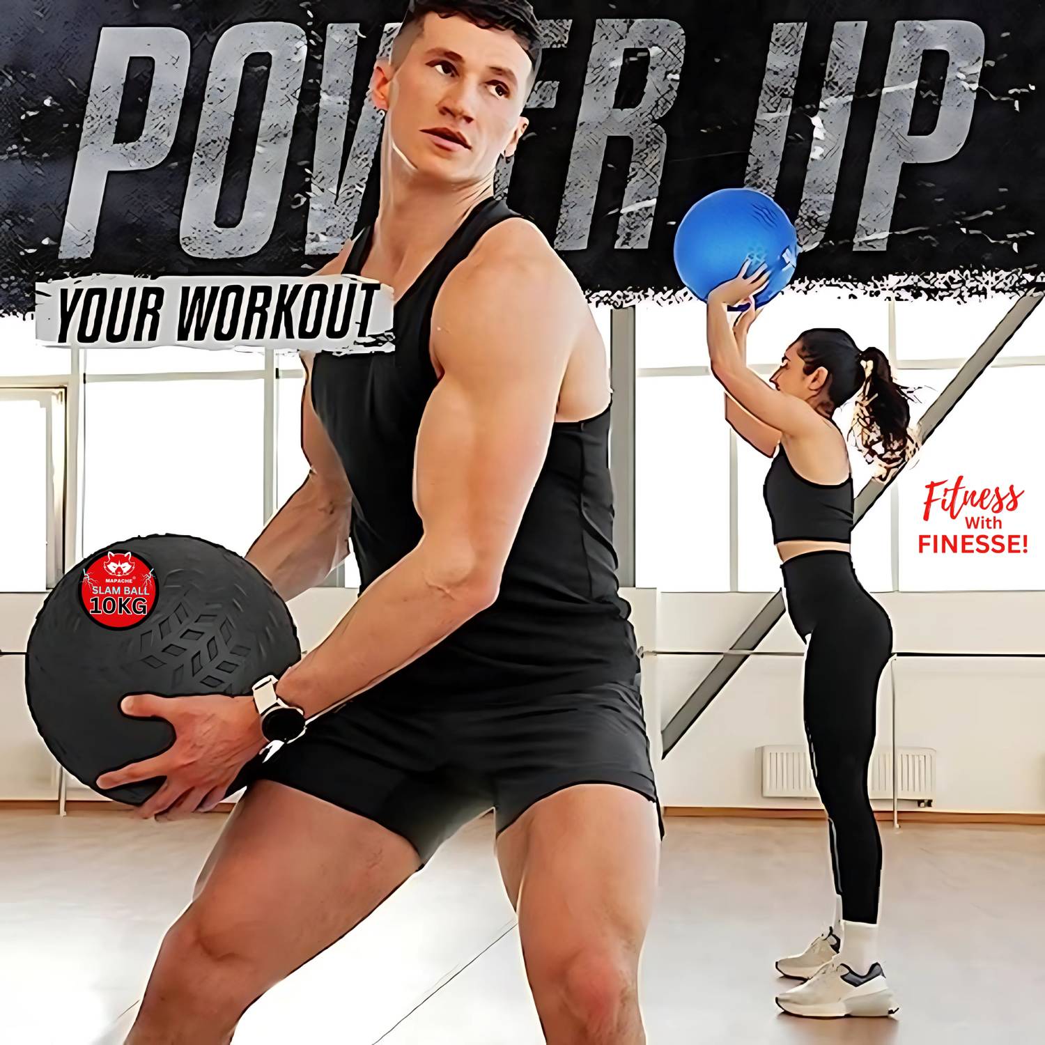 Mapache Power Slam Ball 4Kg Black - Image 5