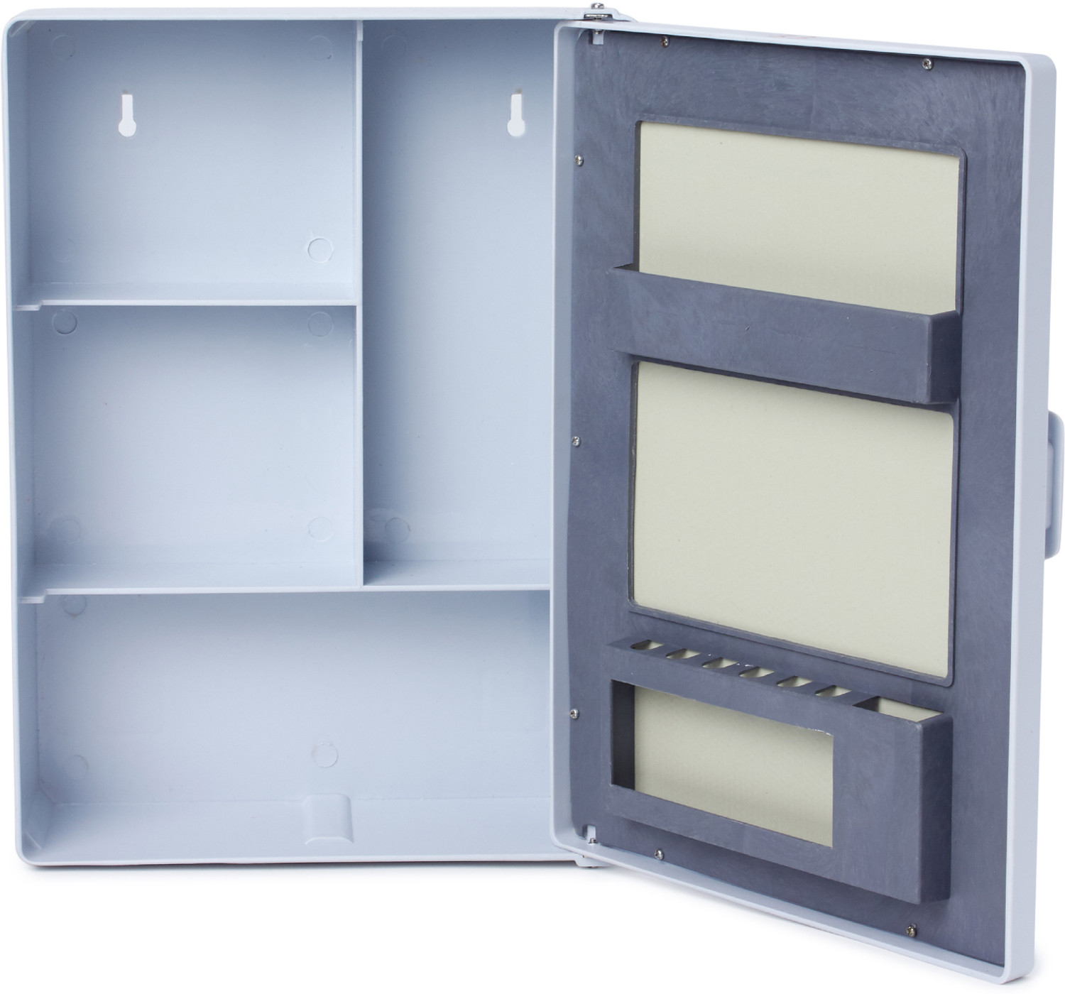 Image of Zahab Hifi Grey 12x16 Dual Mount Medicine Cabinet