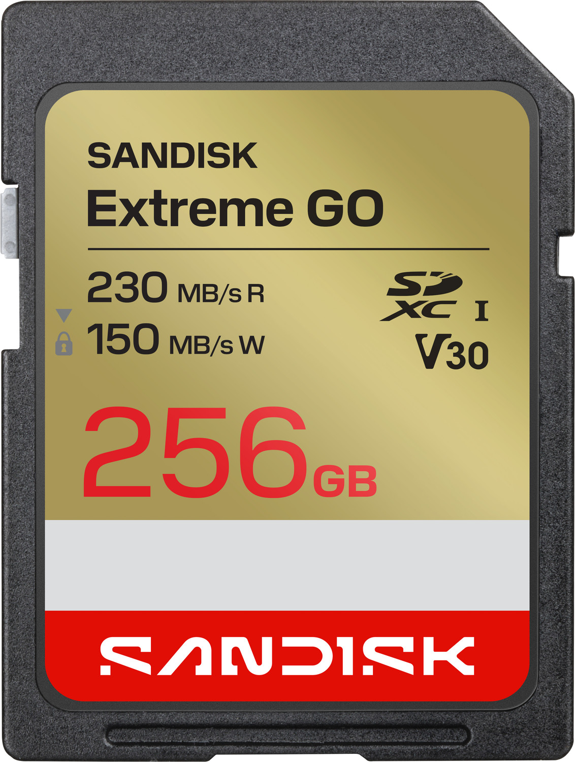 Image of SanDisk SDSDXGN-256G-GNCIN SANDISK Extreme GO SD UHS-I Card 256 GB SDXC UHS Class 1 230 MB /s Memory Card Compatible with Mobile, Computer, Tablet, Camera, Gaming Console