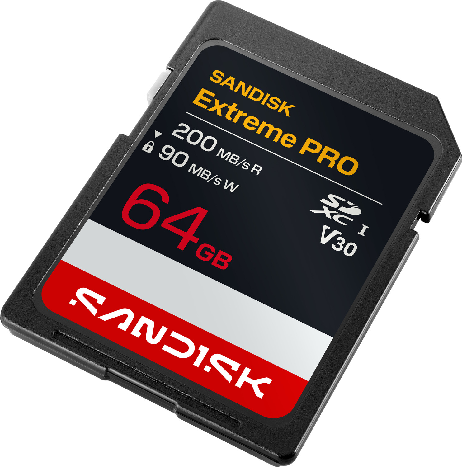 Image of SanDisk SDSDXXU-064G-GSCIN SANDISK Extreme PRO SD UHS-I Card 64 GB SDXC UHS Class 1 200 MB /s Memory Card Compatible with Mobile, Computer, Tablet, Camera, Gaming Console