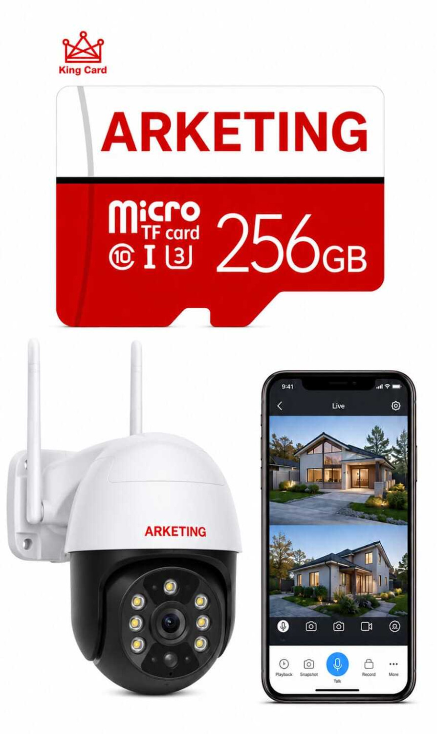 Image of ARKETING ARK256TF-B1L5V9T8 AKTG-256 256 GB CompactFlash II Card Class 10 120 MB /s Memory Card Compatible with Camera, Computer, Gaming Console, Mobile, Tablet