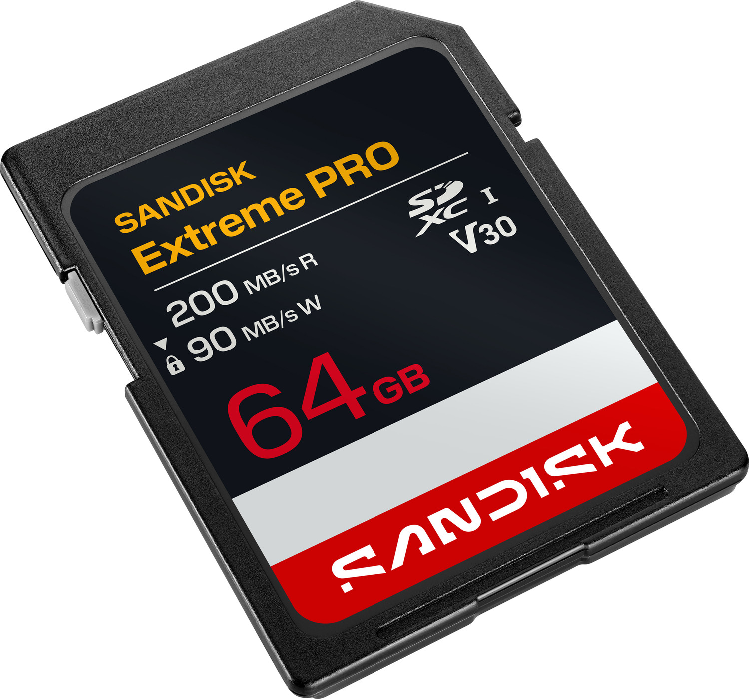 Image of SanDisk SDSDXXU-064G-GSCIN SANDISK Extreme PRO SD UHS-I Card 64 GB SDXC UHS Class 1 200 MB /s Memory Card Compatible with Mobile, Computer, Tablet, Camera, Gaming Console