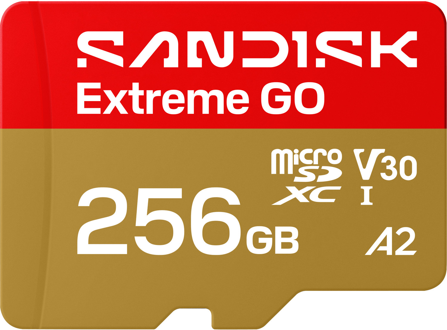 Image of SanDisk SDSQXGN-256G-GN6MN SANDISK Extreme GO microSDXC UHS-I Card 256 GB MicroSDXC Class 10 240 MB /s Memory Card Compatible with Mobile, Computer, Tablet, Camera, Gaming Console