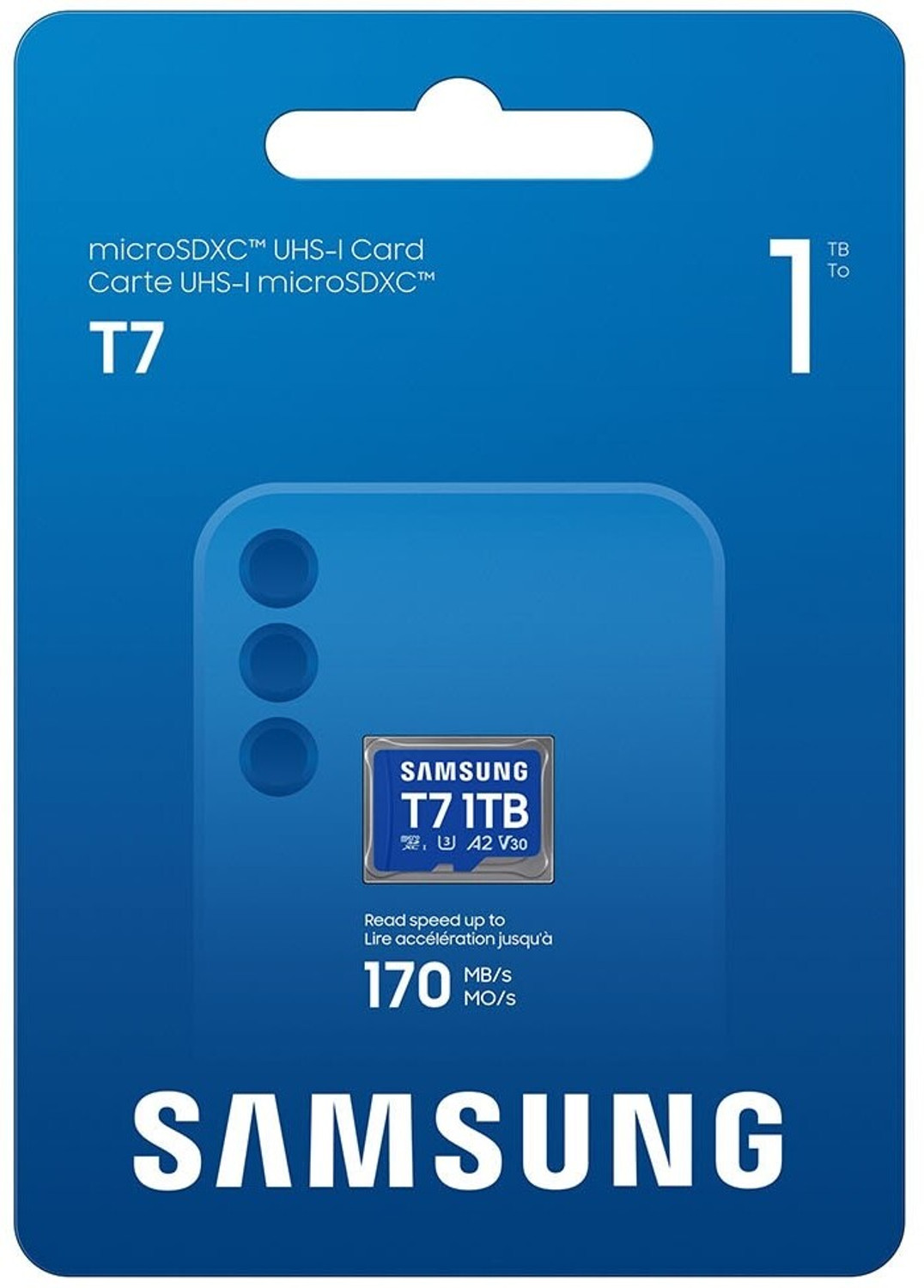 Image of SAMSUNG MB-MB1T0T /WW T7 1 TB MicroSDXC Class 10 170 MB /s Memory Card Compatible with Camera, Computer, Gaming Console, Mobile, Tablet