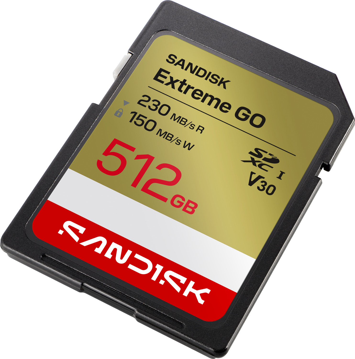 Image of SanDisk SDSDXGN-512G-GNCIN SANDISK Extreme GO SD UHS-I Card 512 GB SDXC UHS Class 1 230 MB /s Memory Card Compatible with Mobile, Computer, Tablet, Camera, Gaming Console