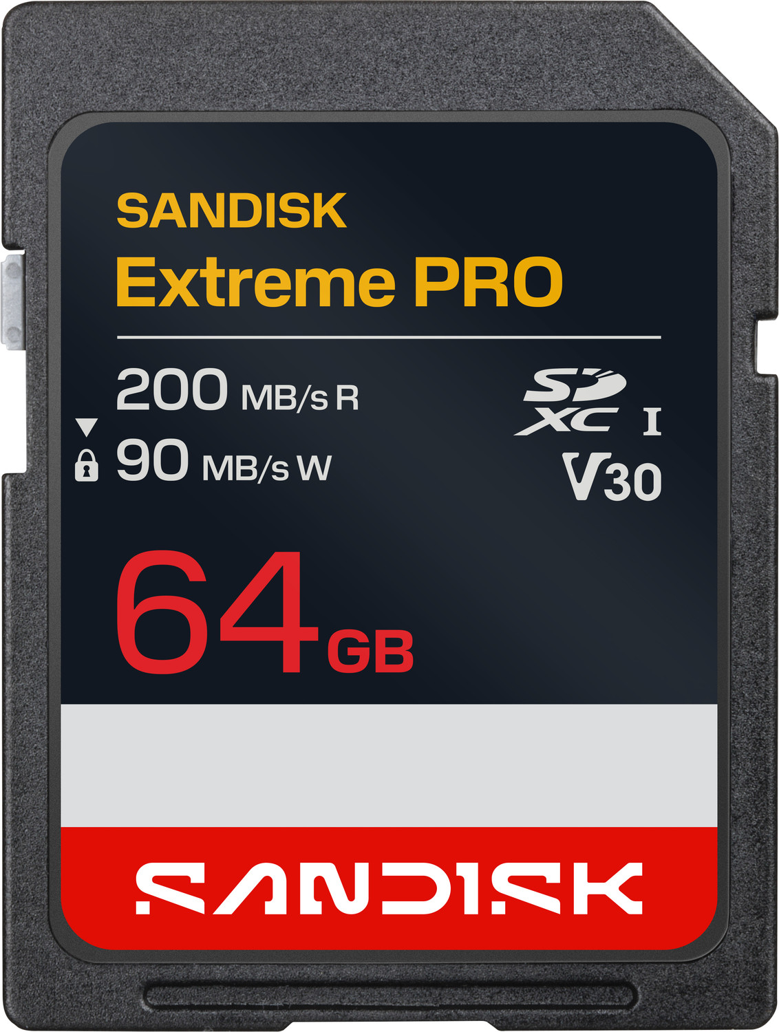 Image of SanDisk SDSDXXU-064G-GSCIN SANDISK Extreme PRO SD UHS-I Card 64 GB SDXC UHS Class 1 200 MB /s Memory Card Compatible with Mobile, Computer, Tablet, Camera, Gaming Console