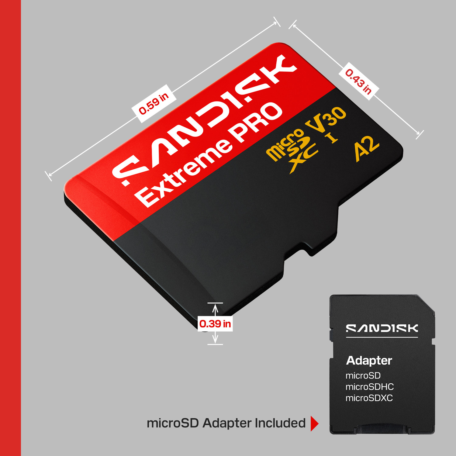Image of SanDisk SDSQXCJ-128G-GS6MA SANDISK Extreme PRO microSD UHS-I Card 128 GB MicroSDXC Class 10 250 MB /s Memory Card Compatible with Mobile, Computer, Tablet, Camera, Gaming Console