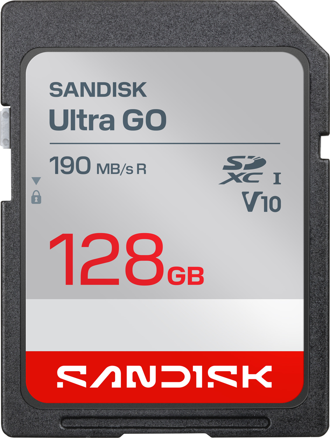 Image of SanDisk SDSDUGN-128G-GN6IN SANDISK Ultra GO SDHC UHS-I Card and SDXC UHS-I Card 128 GB SDXC UHS Class 1 190 MB /s Memory Card Compatible with Mobile, Computer, Tablet, Camera, Gaming Console