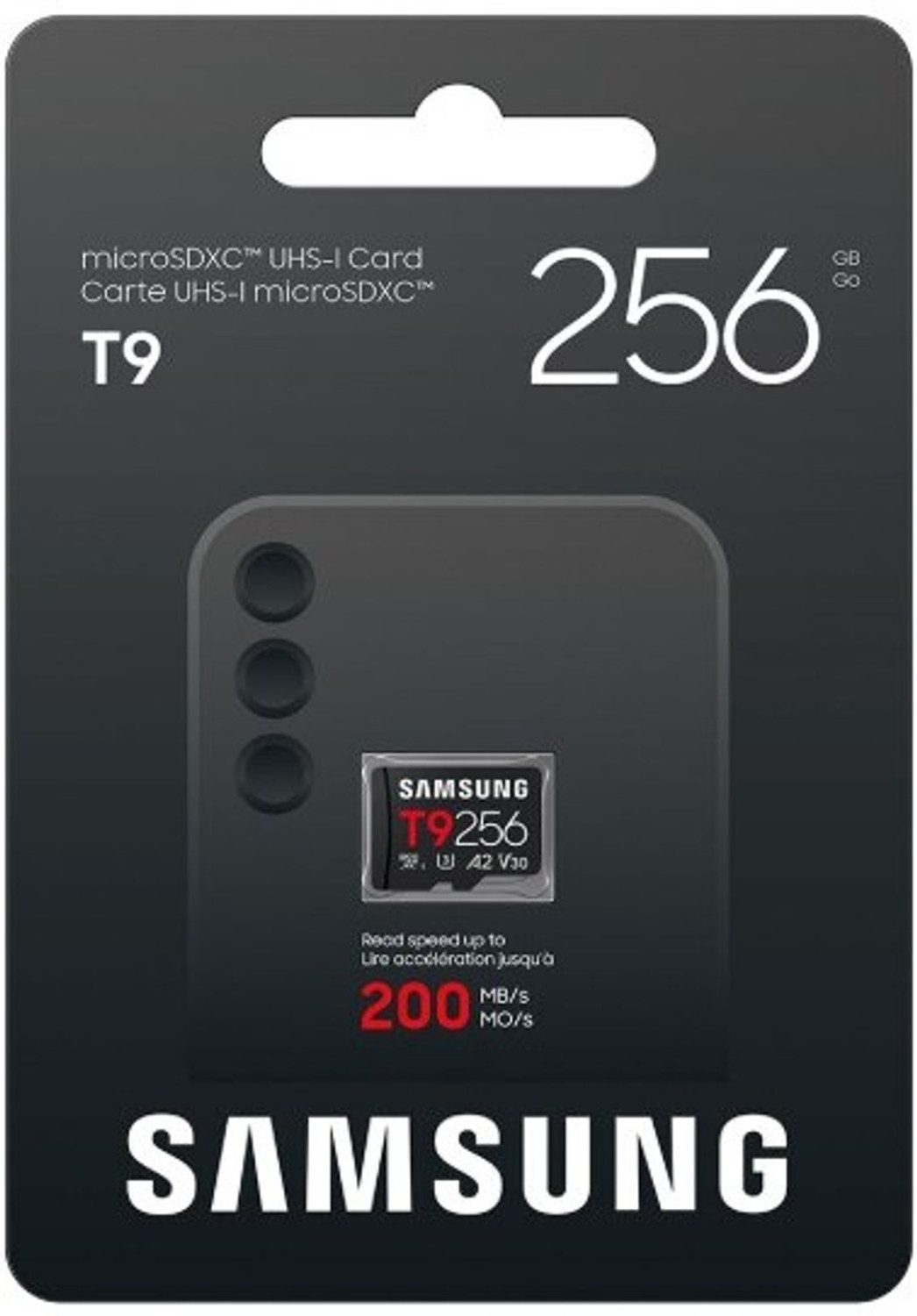 Image of SAMSUNG MB-MH256T /WW T9 256 GB MicroSDXC Class 10 200 MB /s Memory Card Compatible with Camera, Computer, Gaming Console, Mobile, Tablet