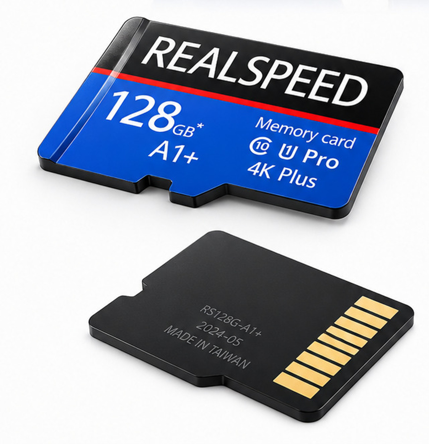 Image of Realspeed RSP128G 4K Plus 128 GB MicroSD Card Class 10 140 MB /s Memory Card Compatible with Computer, Gaming Console, Mobile, Tablet